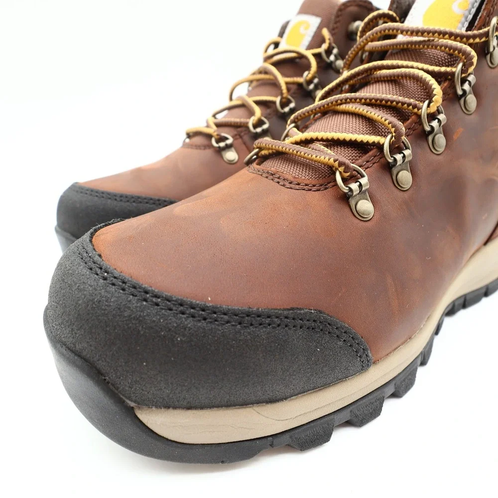 Carhartt Gilmore Work Boots Mens 10 M Brown Leather Alloy Toe Waterproof NWT